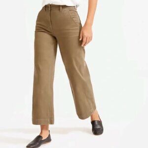 Everlane Cropped Wide Leg Pant, Ochre